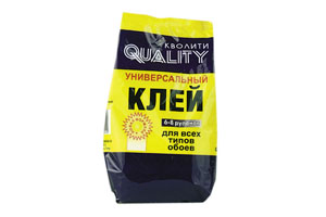 Клей для обоев универсал 200г (уп.30пакет) "Кволити"